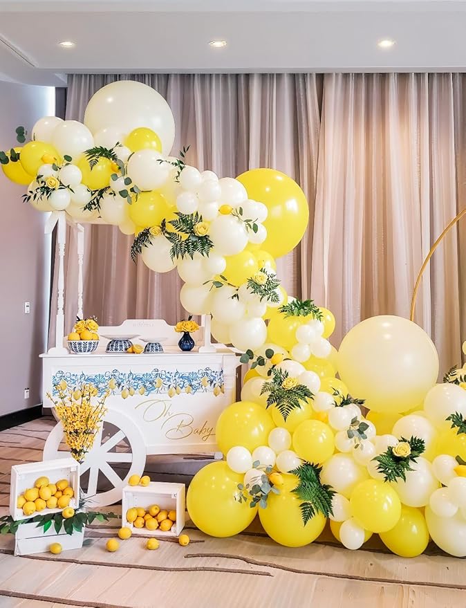 Yellow and White Balloons - Image 6