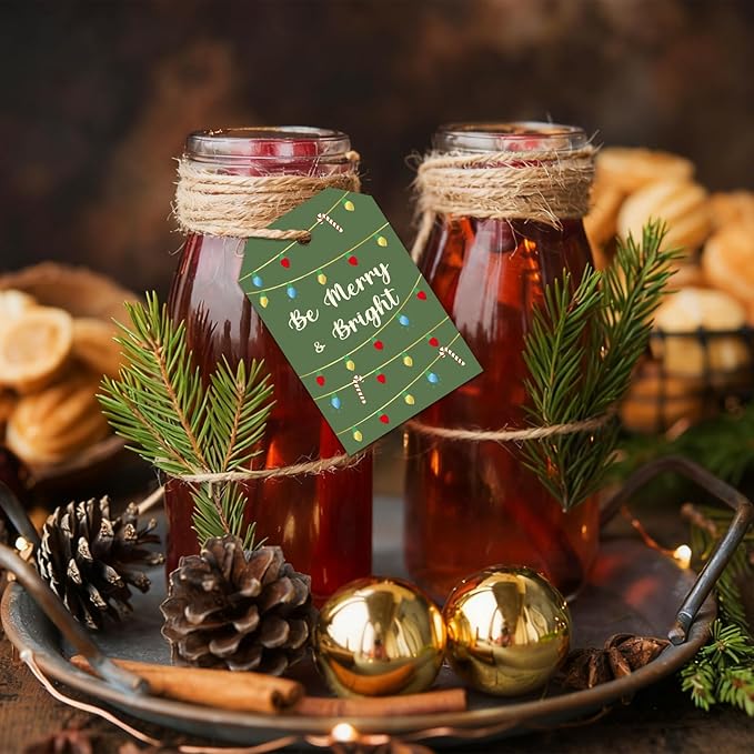Christmas Gift Tags with String, 6 Styles - Image 7