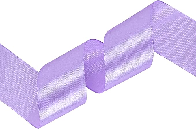 Light Purple Satin Ribbon 1-1/2 inch X Continuous 25 Yards, Single Face - Image 2