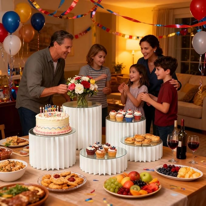 5 Pcs Buffet Risers Food Display Risers - Image 3