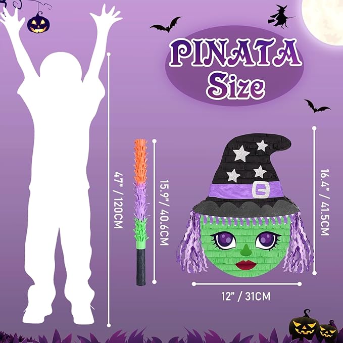 WERNNSAI Halloween Witch Pinata - Image 2