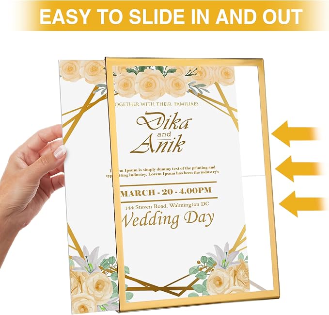 EHWINE 12 Pack 5 x 7 Acrylic Sign Holder - Image 5