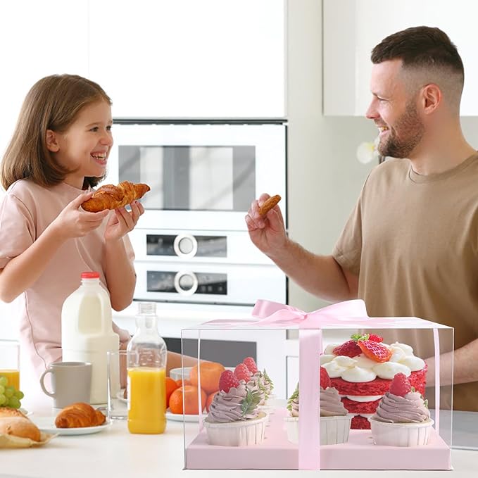 JCD 3 Packs Pink 1+5 Cupcake Containers - Image 6