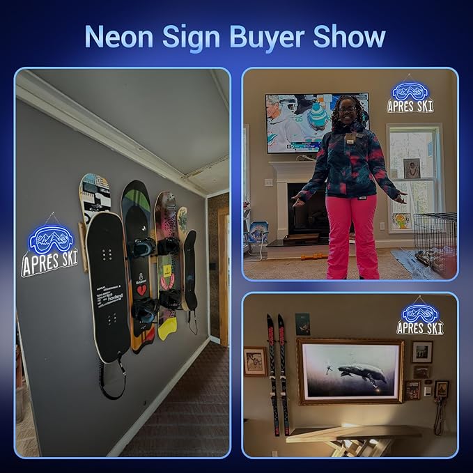 Ski Goggles Neon Sign Skiing Neon Signs - Image 4