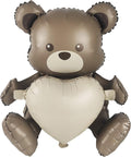 Matte 4D Big Brown Bear Balloons Cartoon Teddy Bear Party Supplies, Matte Bear by YOIOZAIZAI