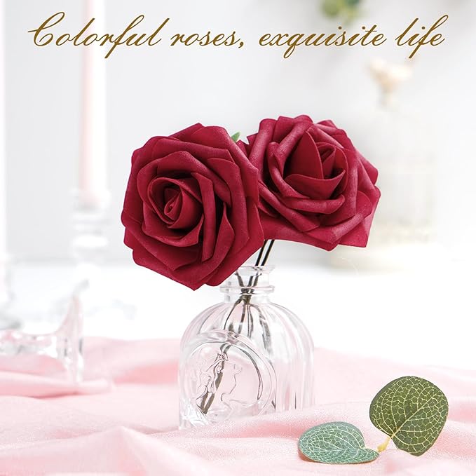 BLEUM CADE 36Pcs Artificial Flowers Fake Roses - Image 4
