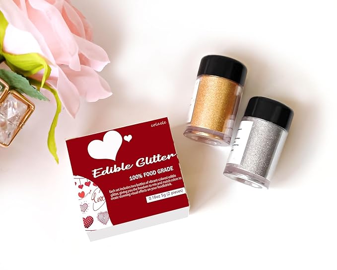 Gold Silver Edible Glitter Glimmer Powder - Image 4