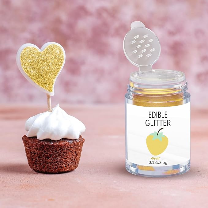 Gold Edible Glitter Glimmer Powder - Image 4