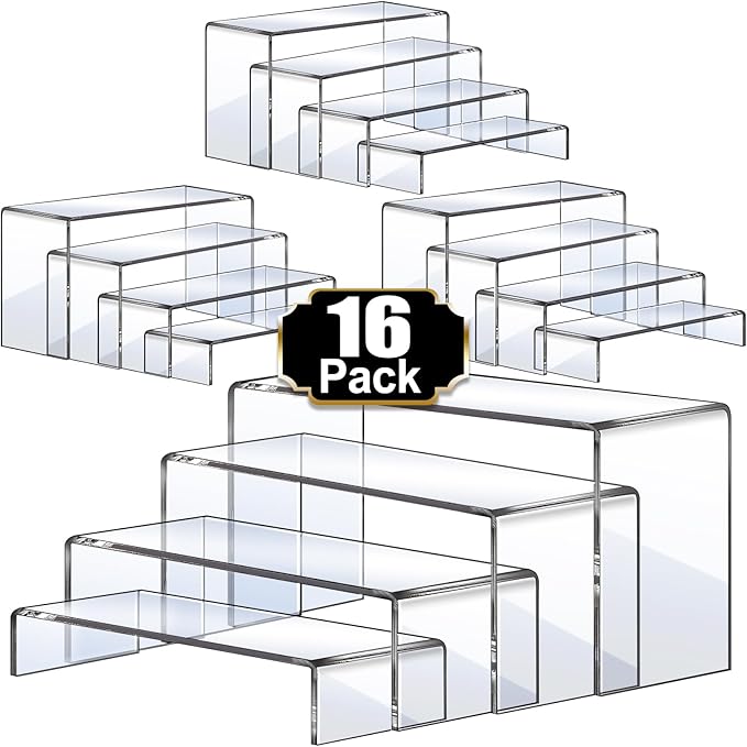 Aheroi Display Risers, Rectangular Acrylic Risers by Aheroi