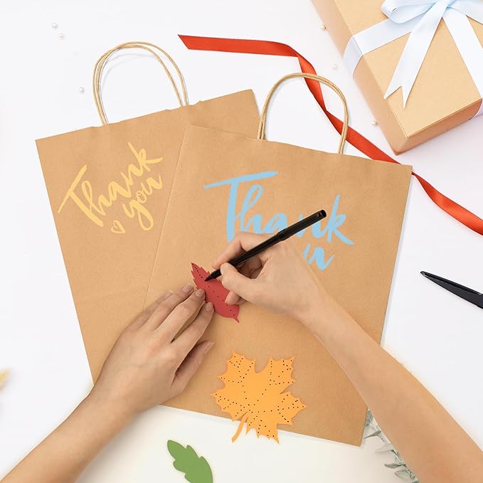 GSSUSA Brown Kraft Paper Gift Bag - Image 5