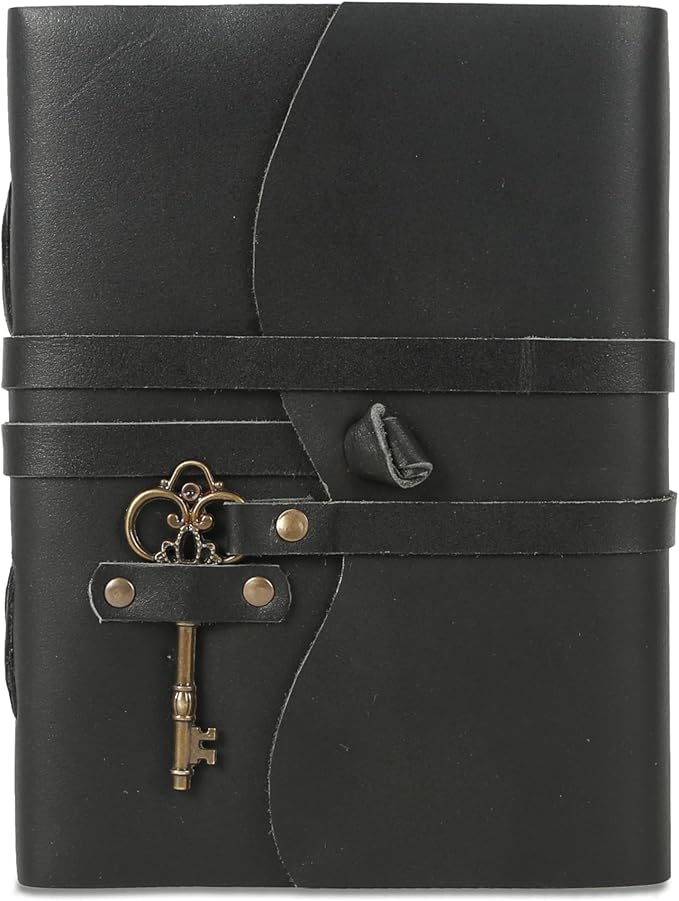 Leather Journal with Lined and Unlined Deckle Edge Paper 8x6 inch and Vintage by KomalsPassionLeather