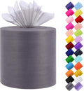 Tulle Fabric Roll, 6” by 200 Yards Tulle Organza Fabric Spool by ICOSHOW