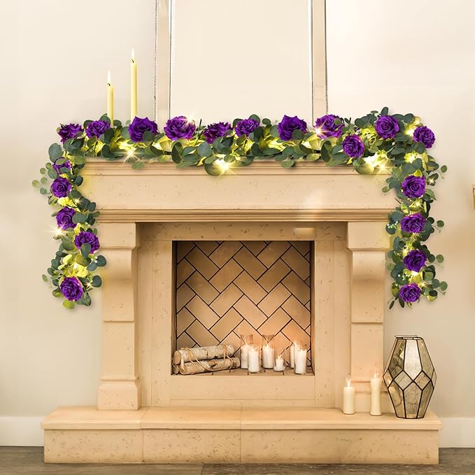 MACTING 2 Pack 13.2FT Eucalyptus Garland - Image 7