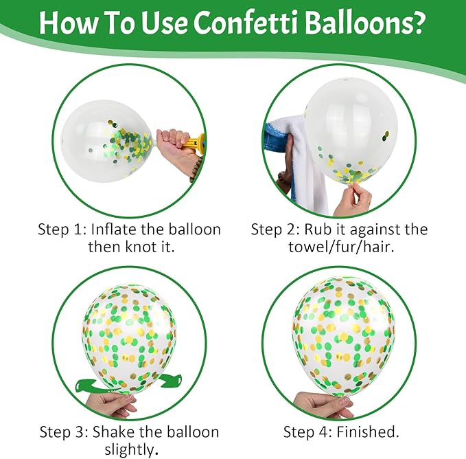 Paready Green and Yellow Balloons - Image 9