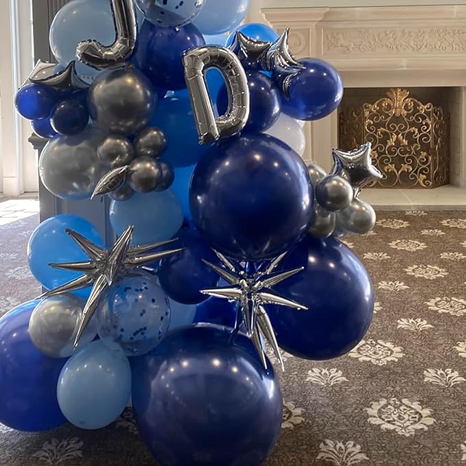 6 Pcs Explosion Star Foil Balloons- 12 Point Star Balloons - Image 7