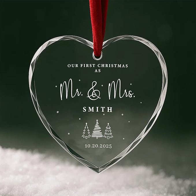 Personalized Glass Ornament 2025 by Noni