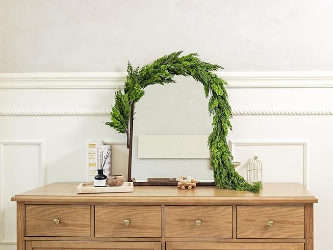 6FT Christmas Garland Cypress Garland Artificial Pine Garland Realistic - Image 7