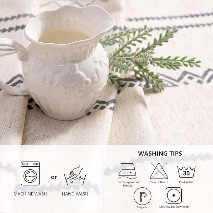 MYSKY HOME Boho Rectangle Tablecloth - Image 4