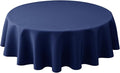 Biscaynebay Textured Fabric Round Tablecloths 70", Parties etc Machine Washable by Biscaynebay