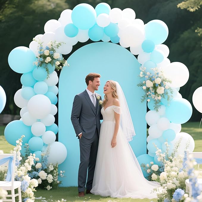 Ledido Wedding Arch Backdrop Cover 7.2FT Arch Covers Fitted Stretchy Spandex - Image 6