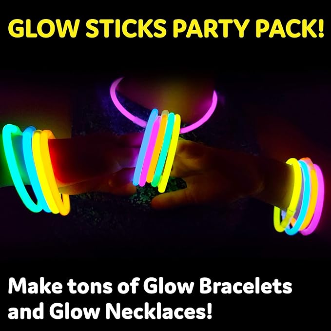 PartySticks Ultra Bright Glow Sticks Bulk Party Supplies 200 Pack - Image 2