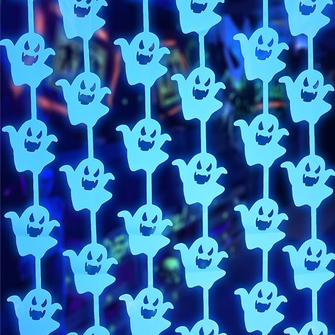 Neon Halloween Party Decorations, 2 Pack Glow in The Dark Party Supplies 3.3 x - Image 3