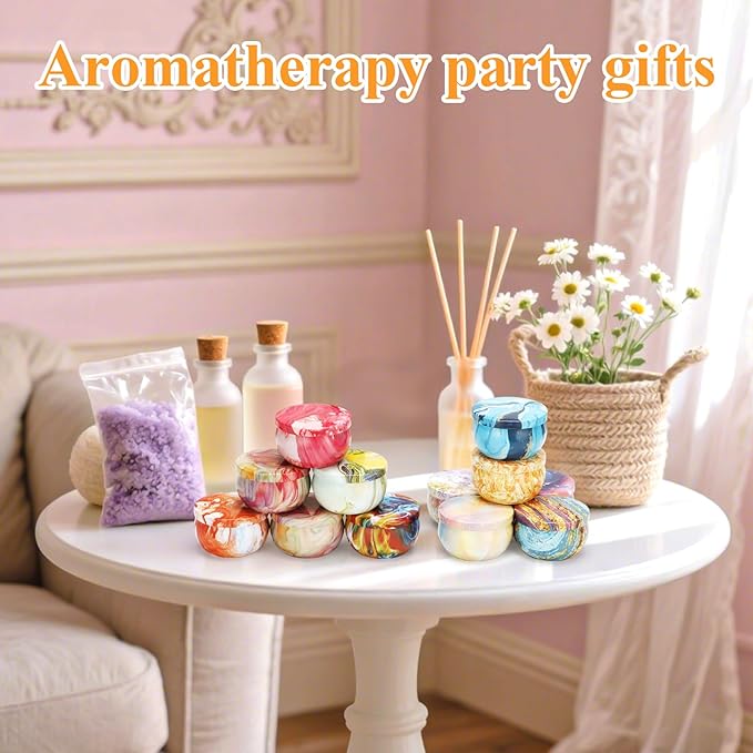 48PCS Scented Candles Gift Set Long Lasting Soy Wax Aromatherapy Candles - Image 5