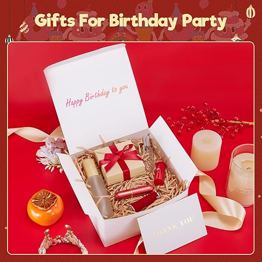 MESHA 8x8x4 Gift Box 10 Pack White Gift Boxes - Image 6