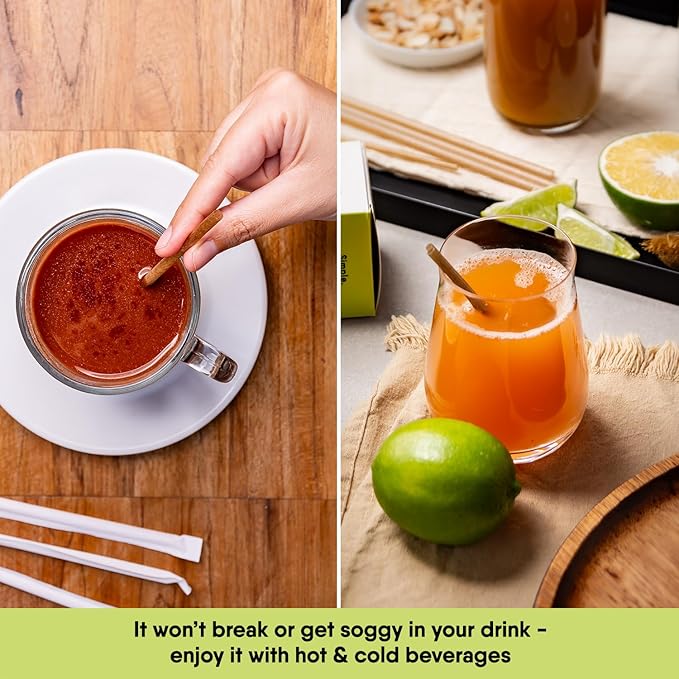 100% Biodegradable Individually Wrapped Cocktail Stirrers – 100 PCS of 5.50 - Image 6