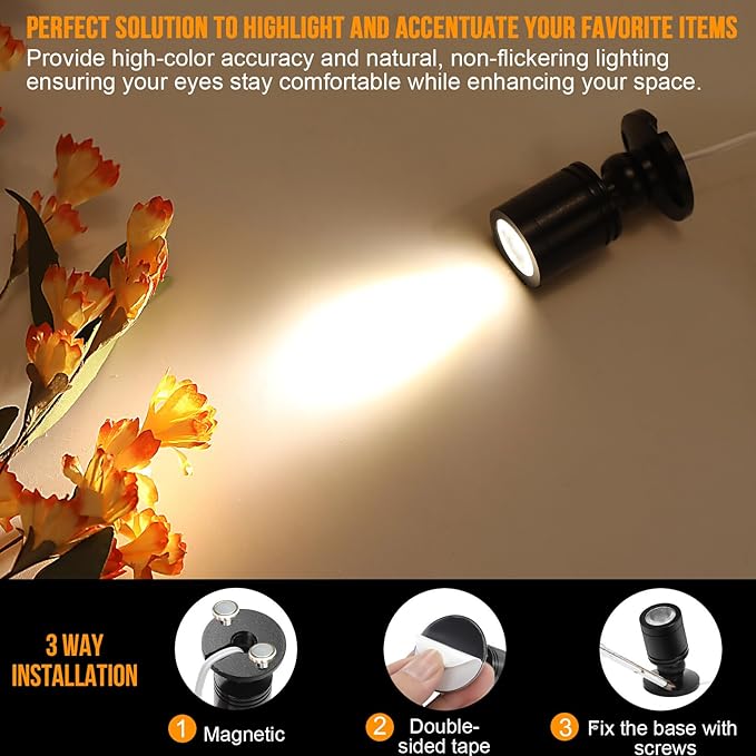 Taysing LED Spot Light Indoor Little Mini Spotlight Accent Lights - Image 3