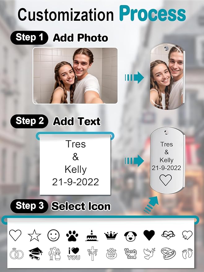 Custom Keychain with Picture - Image 3