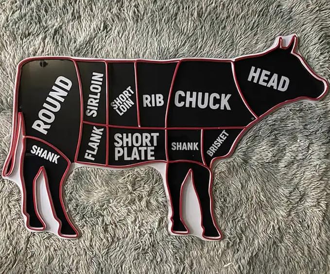 Cow Neon Sign, Butcher Shop Led Sign, Wall Decor, Cow Led Light, restaurant - Image 5