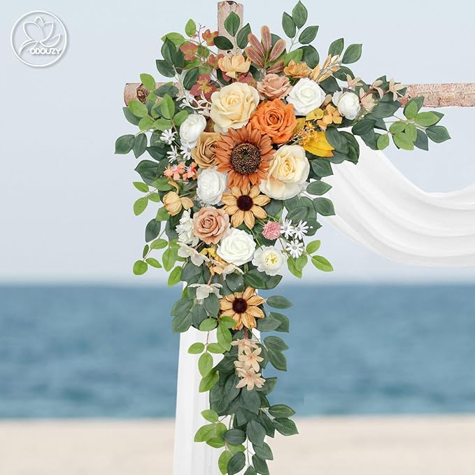 Wedding Arch Flowers Kit, Artificial Flower Arch Decor - Image 3