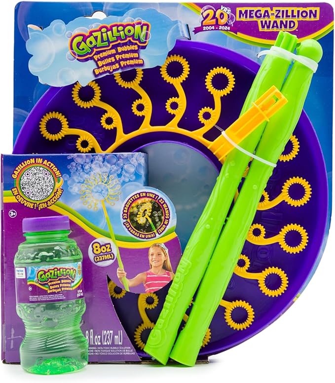 Gazillion Mega-Zillion Wand, 33 Mini Wands, 3ft. Handle & 2 Bottles of Solution - Image 6