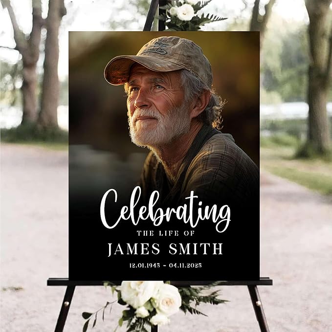 Personalized Funeral Welcome Signs, Celebration Of Life Yard Sign, Celebration - Image 3