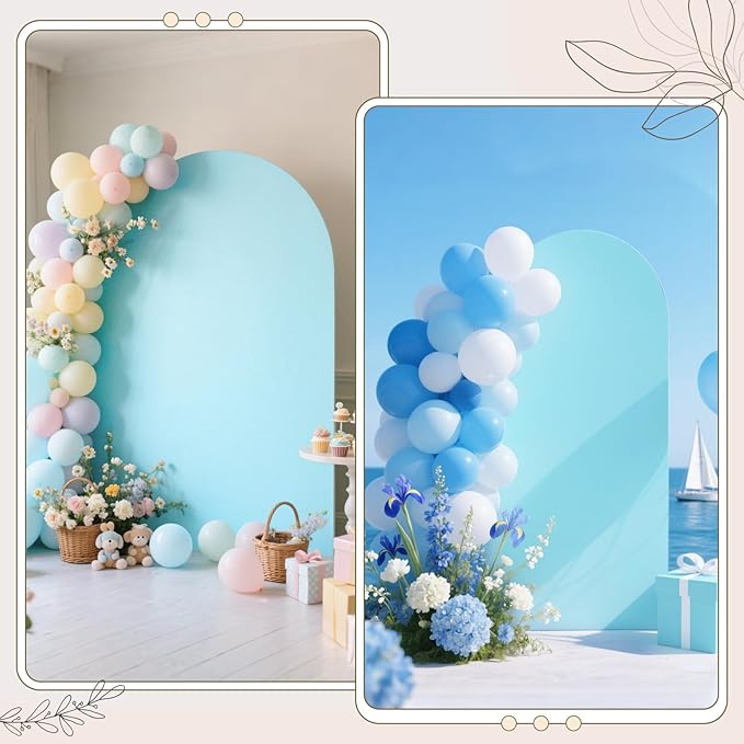Ledido Wedding Arch Backdrop Cover 7.2FT Arch Covers Fitted Stretchy Spandex - Image 7