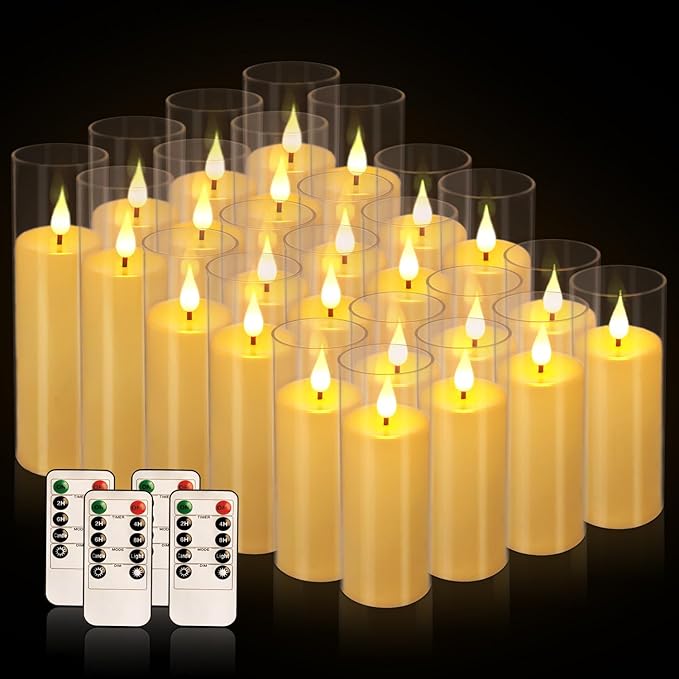 Flickering Flameless Candles Battery Operated - Image 2