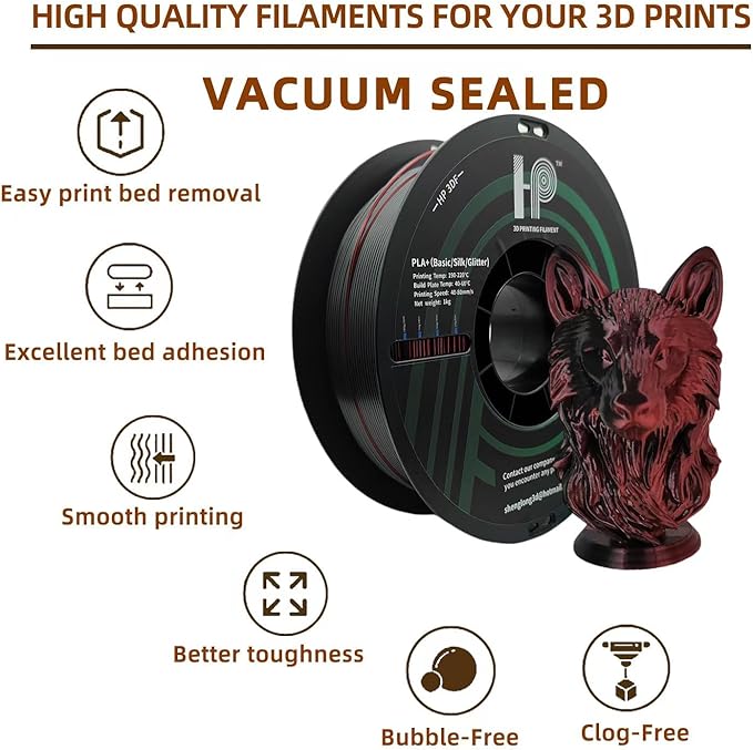 3D Printer Filament, Silk PLA, Color Changeable PLA Filament 1.75mm, Changes - Image 3