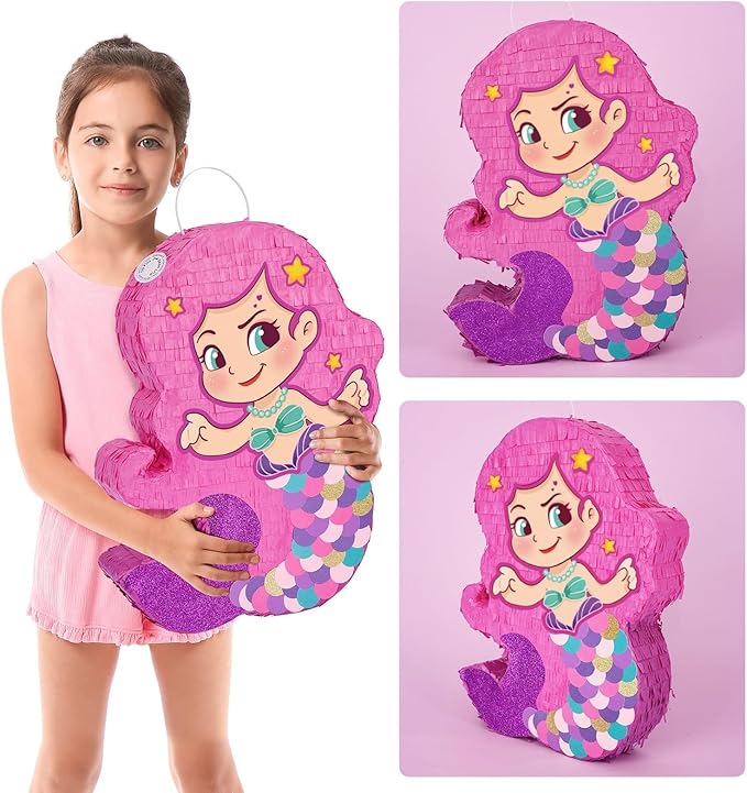 WERNNSAI Mermaid Piñata-Mermaid Party Piñata - Image 5