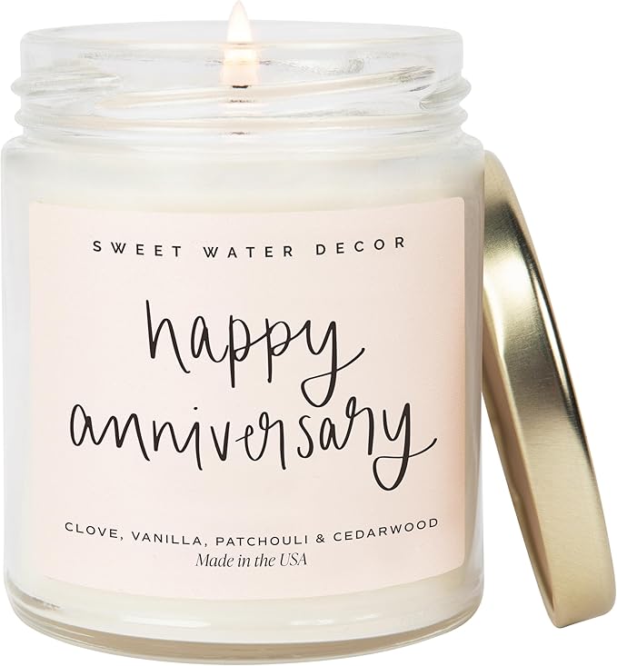 Sweet Water Decor Happy Anniversary Candle by SweetWaterDecor