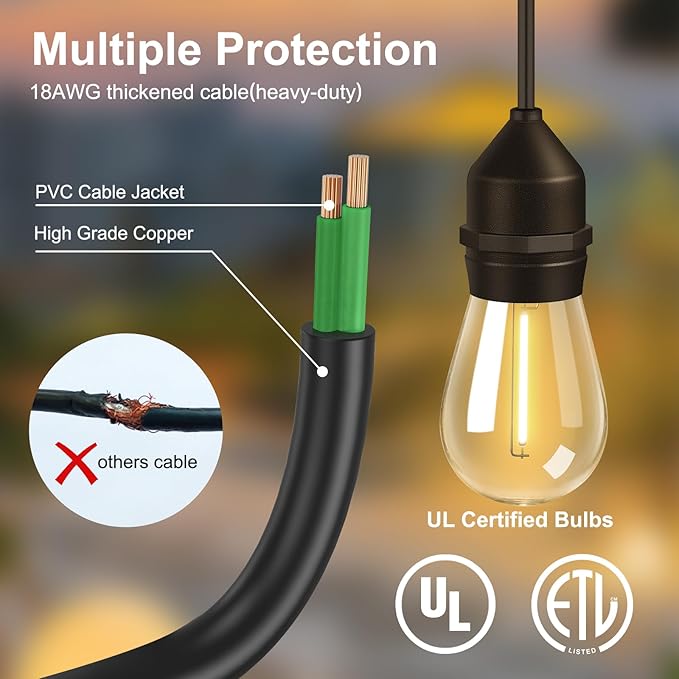 50FT Outdoor String Lights - Image 5