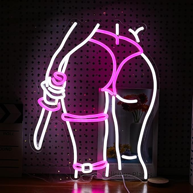 Lady Neon Sign Dimmable USB Powered Girl Back Neon Light by LIUOZHTEALEDNEONSIGN