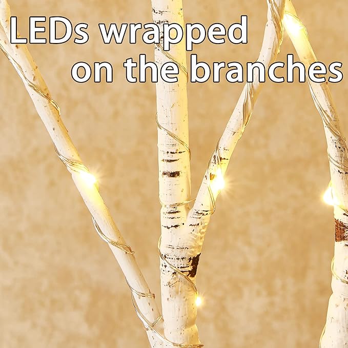 Fudios Lighted White Birch Branches - Image 2