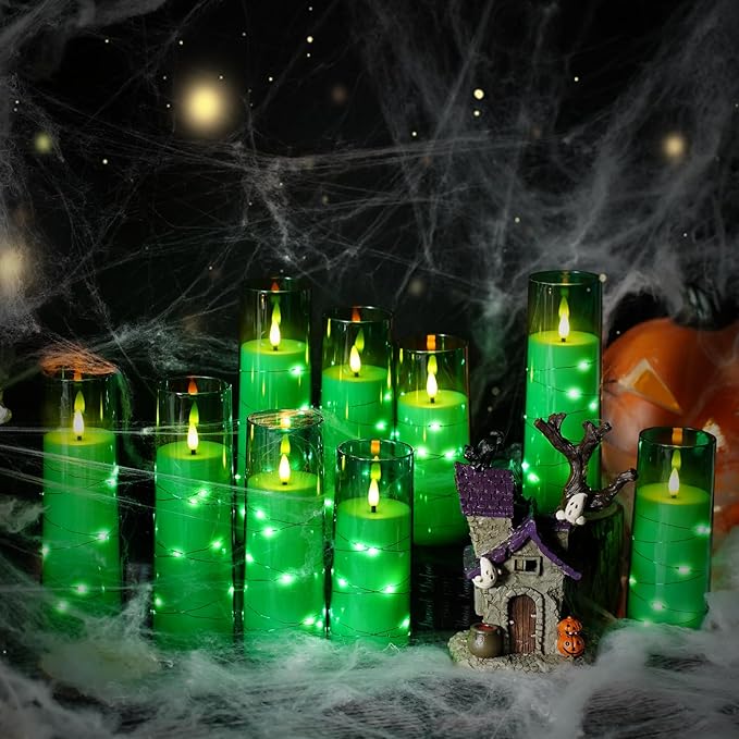 Flameless LED Candles with Timer 9 Pc Flickering Flameless Candles - Image 2