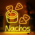 LookLight Nachos Neon Sign, Cheesy Delight Neon Light by LooklightNeonSign