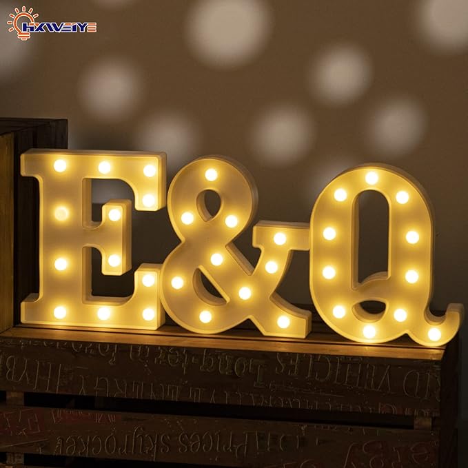 LED Marquee Letters Lights Sign-Q, HXWEIYE Led Letters Lights 26 Alphabet - Image 5