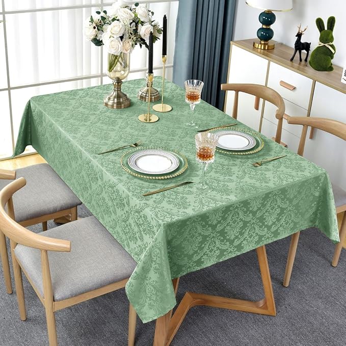 SASTYBALE Summer Tablecloth Rectangle, Spill-Proof Wrinkle Resistant Jacquard - Image 2