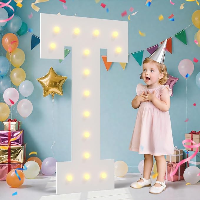 4FT Marquee Light Up Letters by LOBOOM