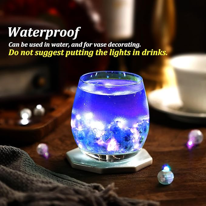 200pcs LED Purple Balloon Light, Round Led Mini LED Lights - Image 4