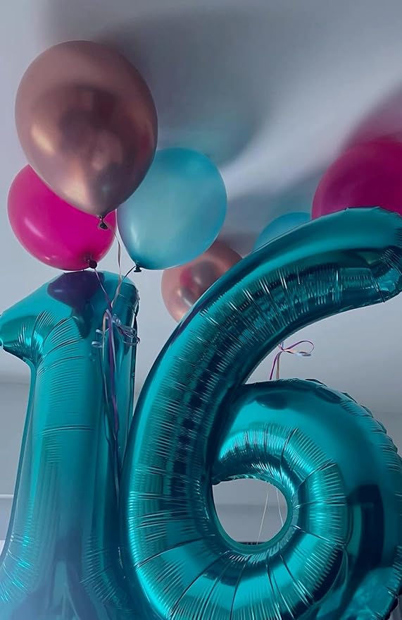 Blue Number 1 Balloon 40 inch, Number 1 Birthday Balloon - Image 8